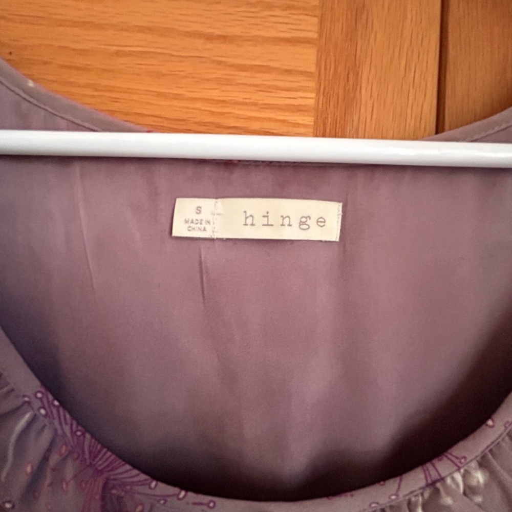 Hinge Lavender Floral Kids Dress - Picture 3 of 5